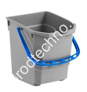T080255EB Ведро 15л для тележки NICKITA, серое с синей ручкой TTS - картинка 1